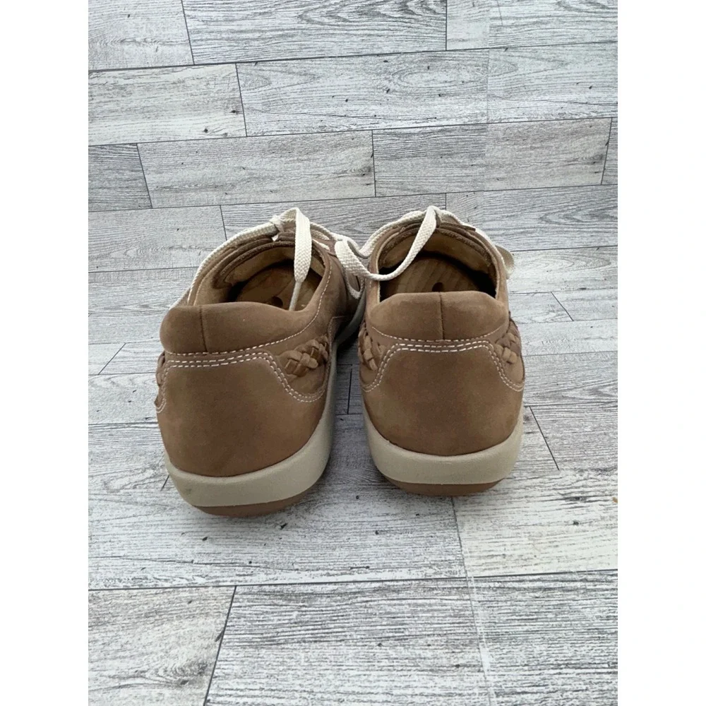 Aetrex DM302 Brown Leather Lace Up Orthopedic Walking Sneakers Men Sz 10.5-11‎